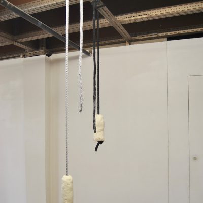 Soap On A Rope (2016) - knitted jersey yarn, soap